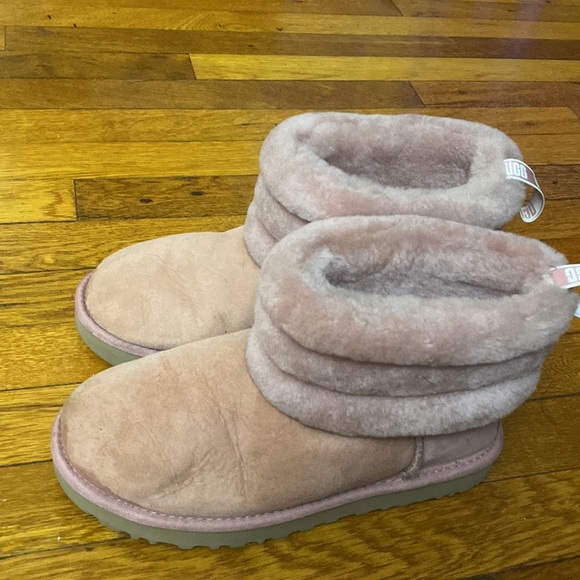 Pink fluff mini quilted ugg - Picture 3 of 4